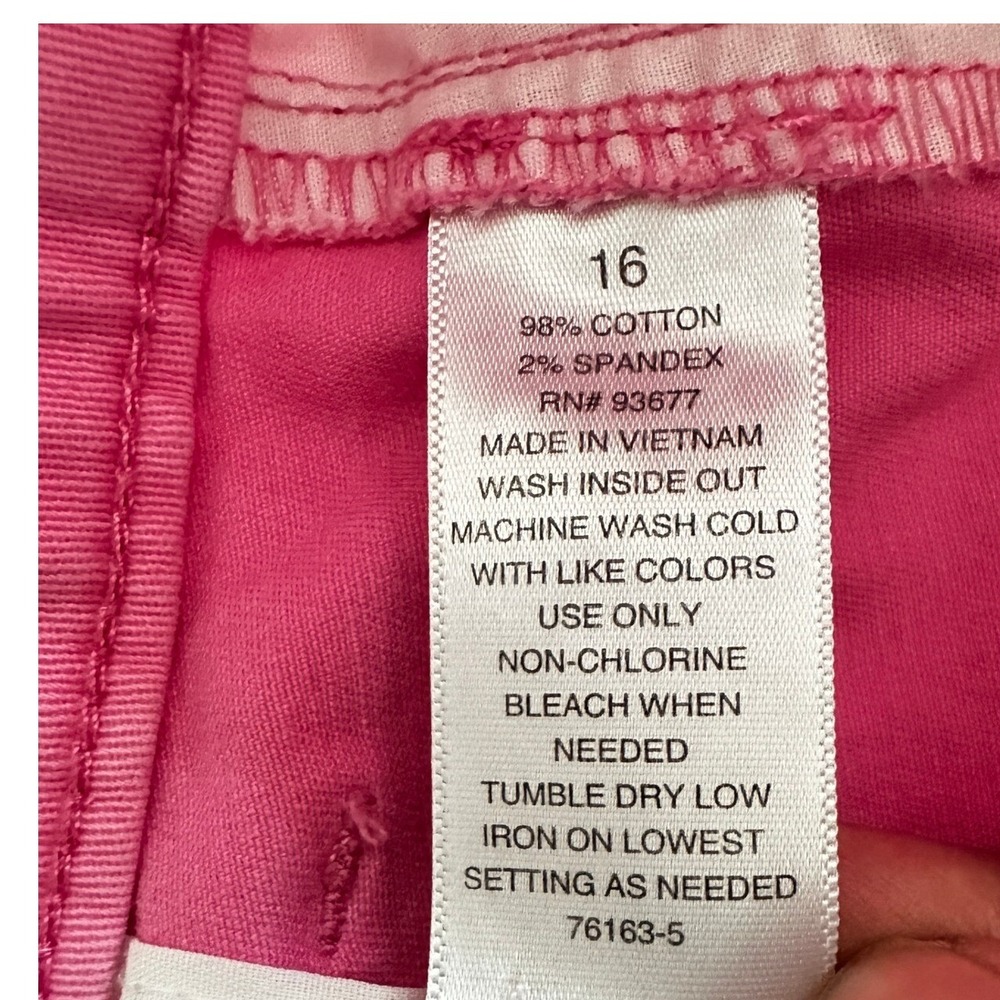 A.N.A. Pink Chino Shorts‎ Midrise Casual Classic  Vacation Size 16  NWOT - Picture 8 of 11